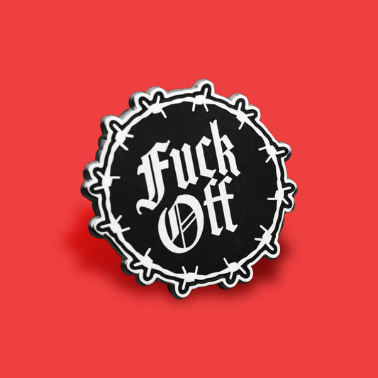 Fuck Off Gothic Enamel Pin | Luna