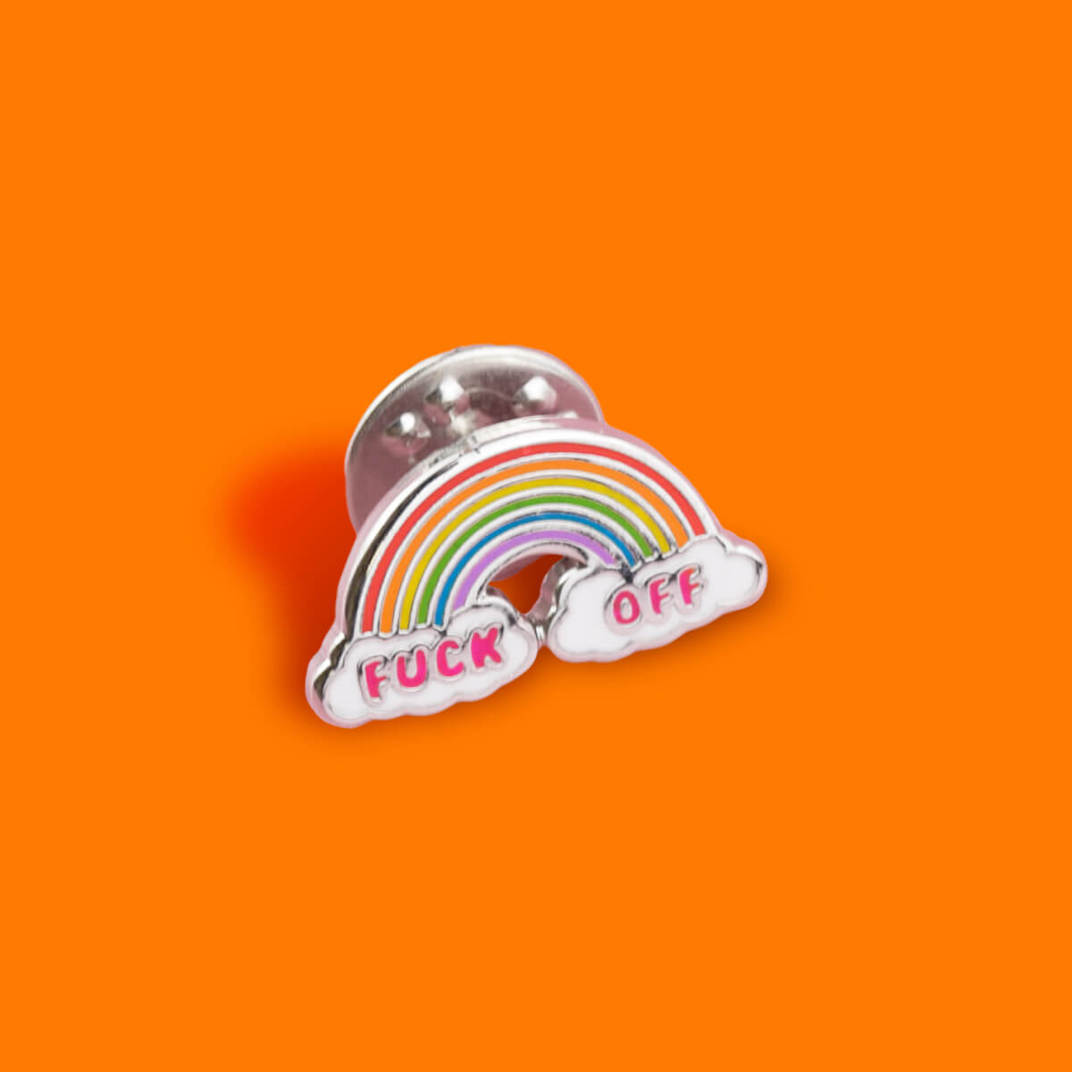 Fuck Off Rainbow Pin - Luna