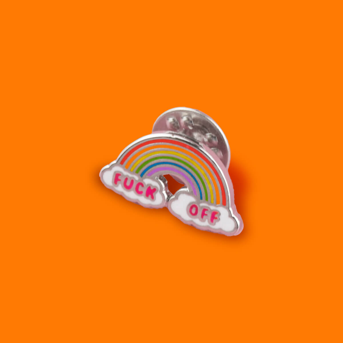 Fuck Off Rainbow Pin - Luna