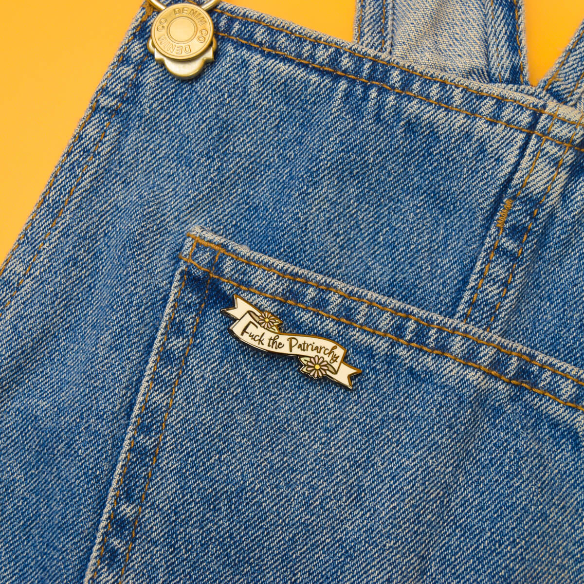 Fuck The Patriarchy Enamel Pin | Luna