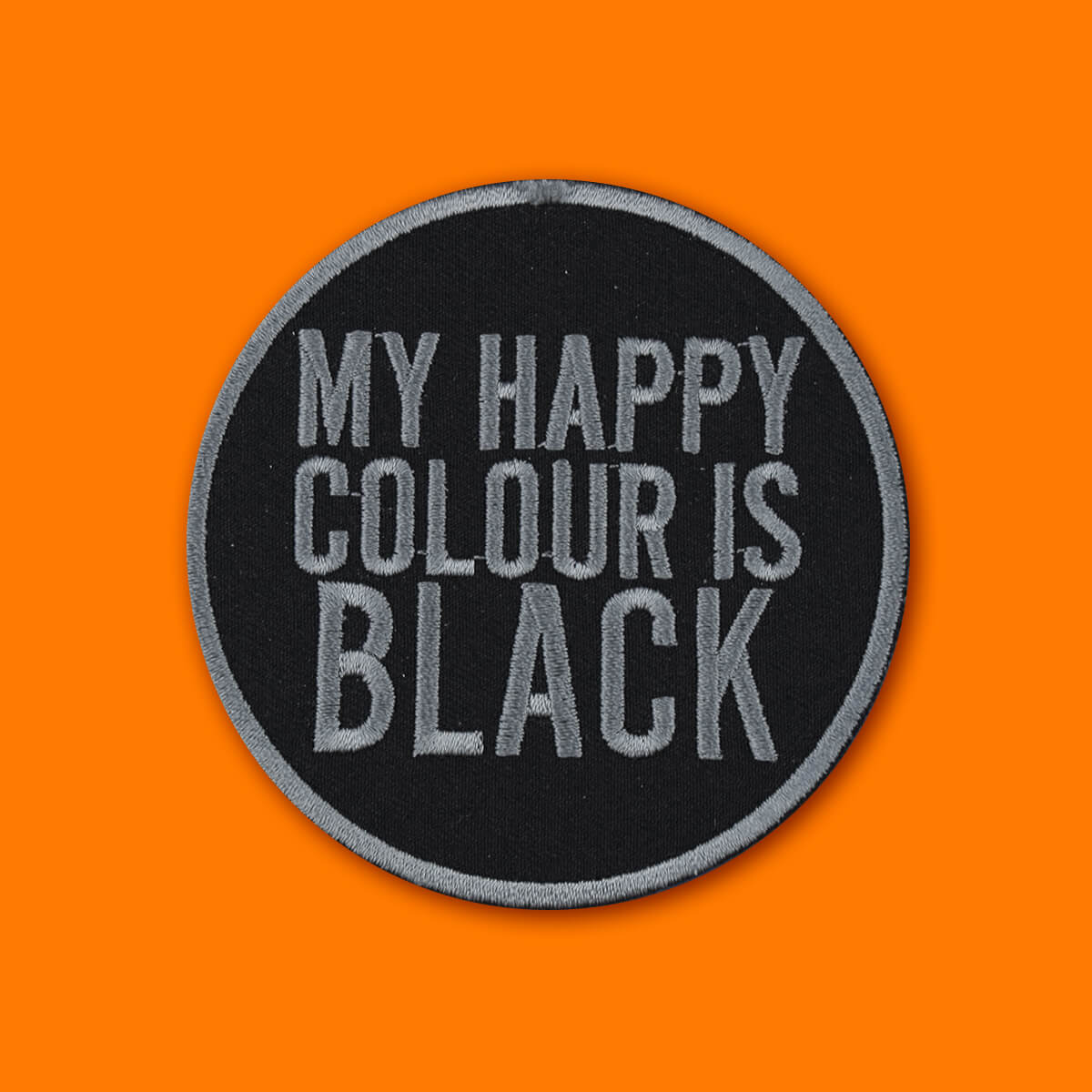 My Happy Colour Is Black Patch | Luna