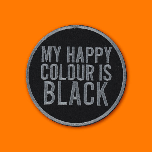 My Happy Colour Is Black Patch | Luna