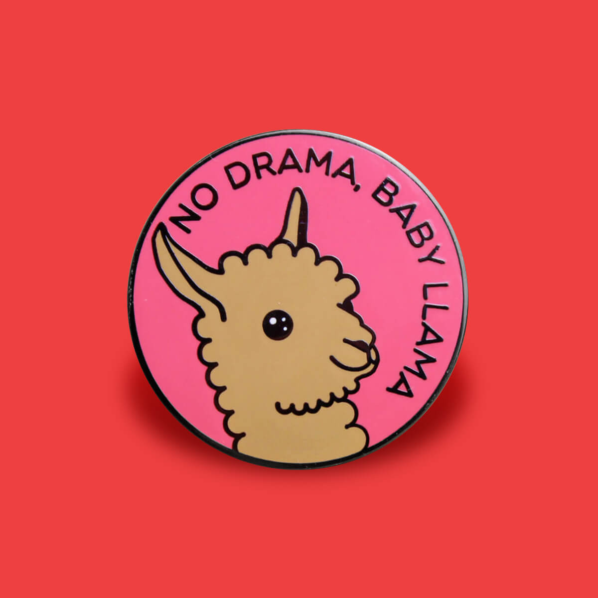 No Drama, Baby Llama Enamel Pin | Extreme Largeness Wholesale