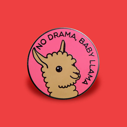 No Drama, Baby Llama Enamel Pin | Extreme Largeness Wholesale