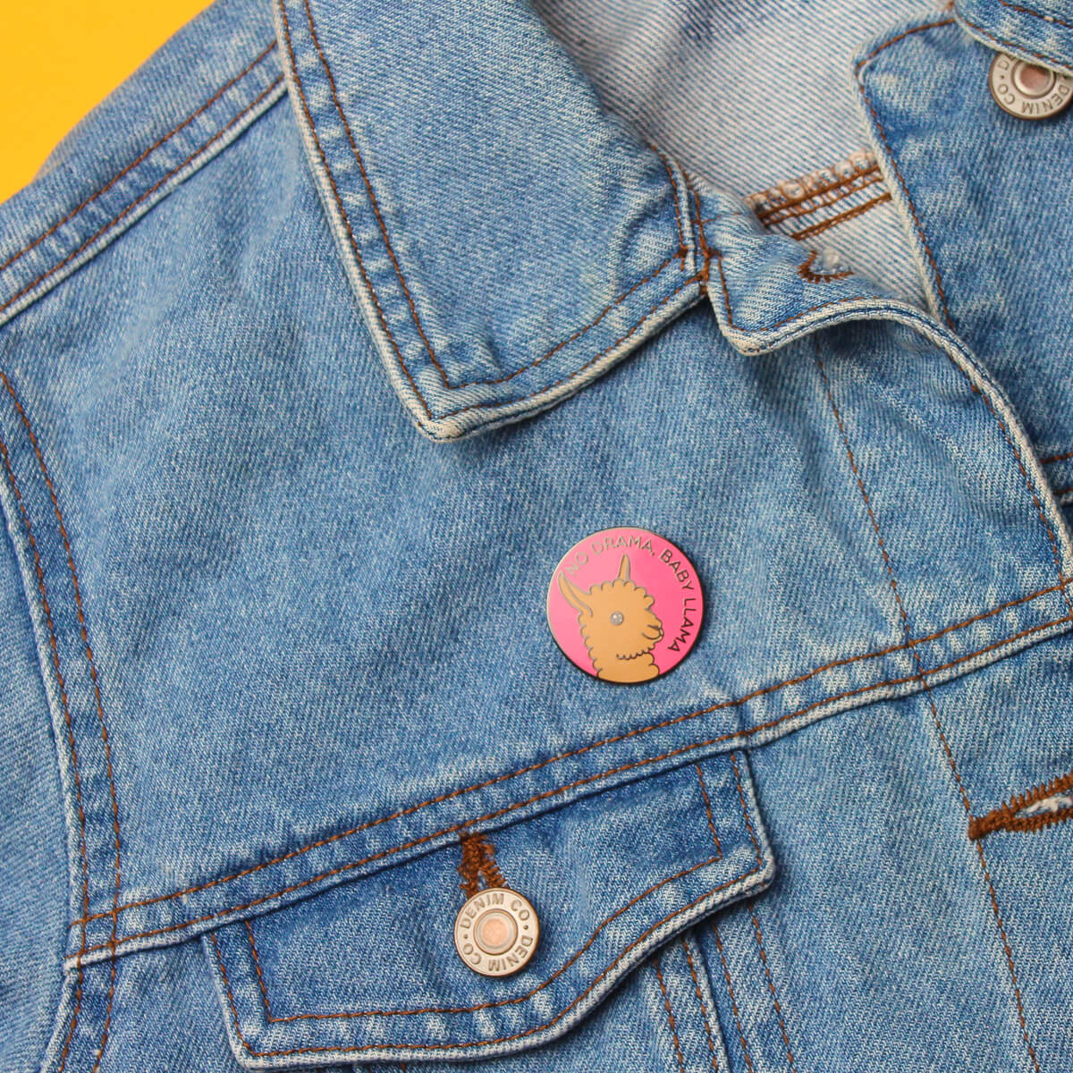 No Drama, Baby Llama Enamel Pin | Extreme Largeness Wholesale