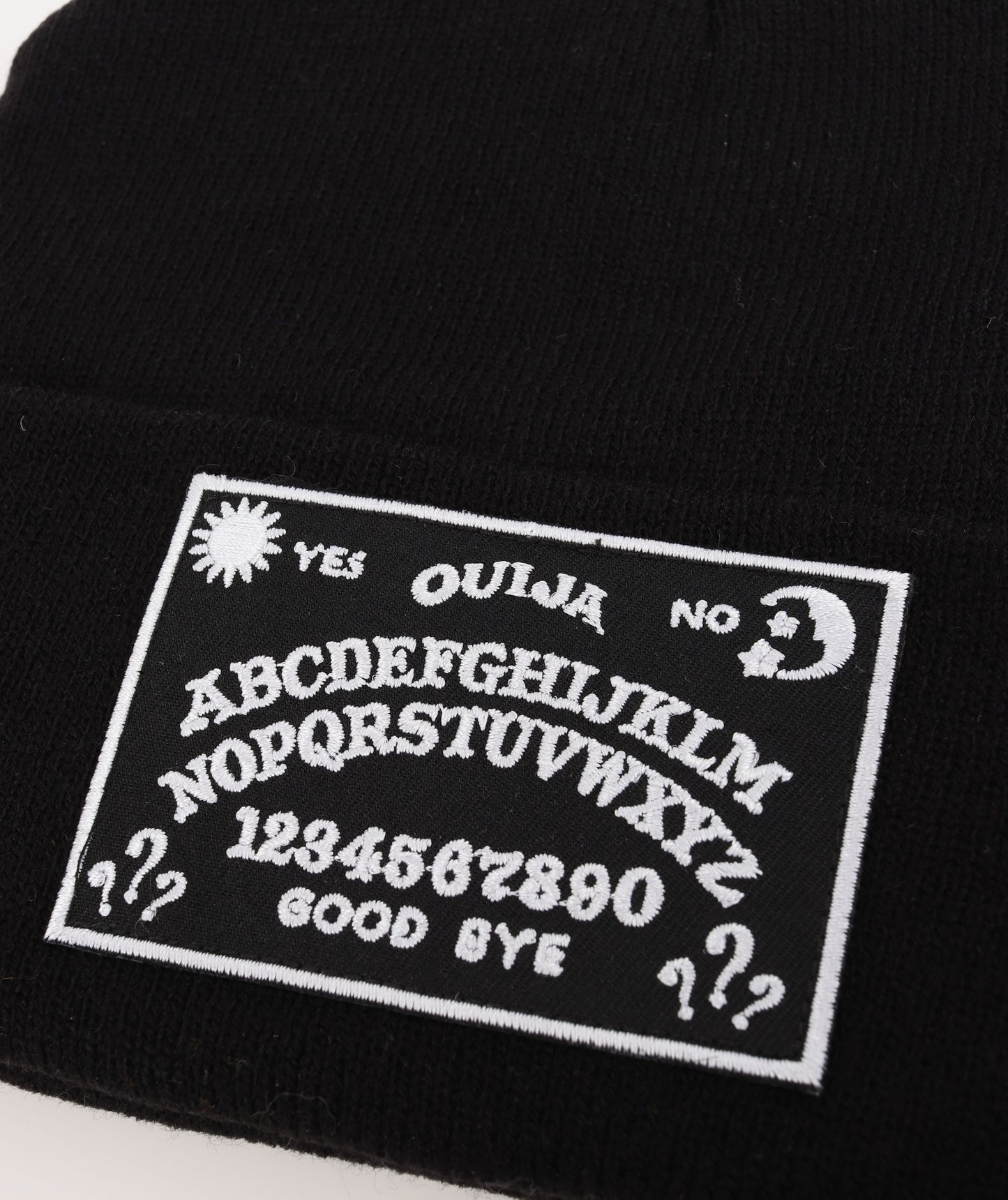 Ouija Board Patch Black Beanie | Luna