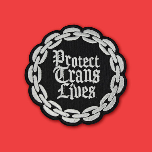 Protect Trans Lives Gothic Patch | Luna