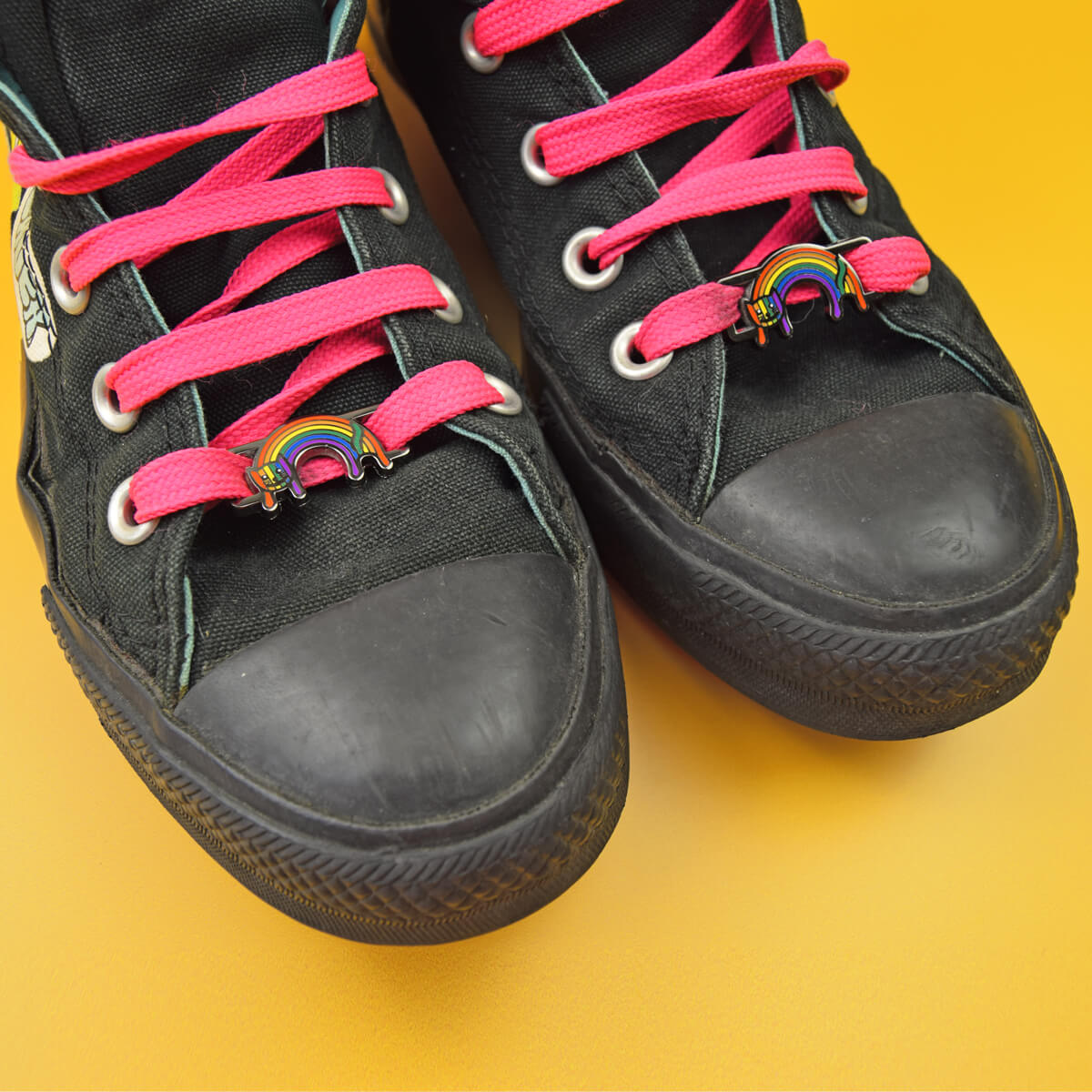 Rainbow Cat Shoelace Tags