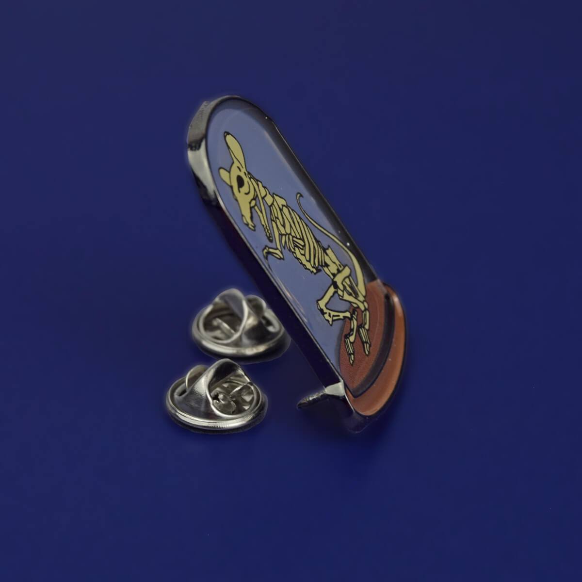 Rat Skeleton Enamel Pin | Luna