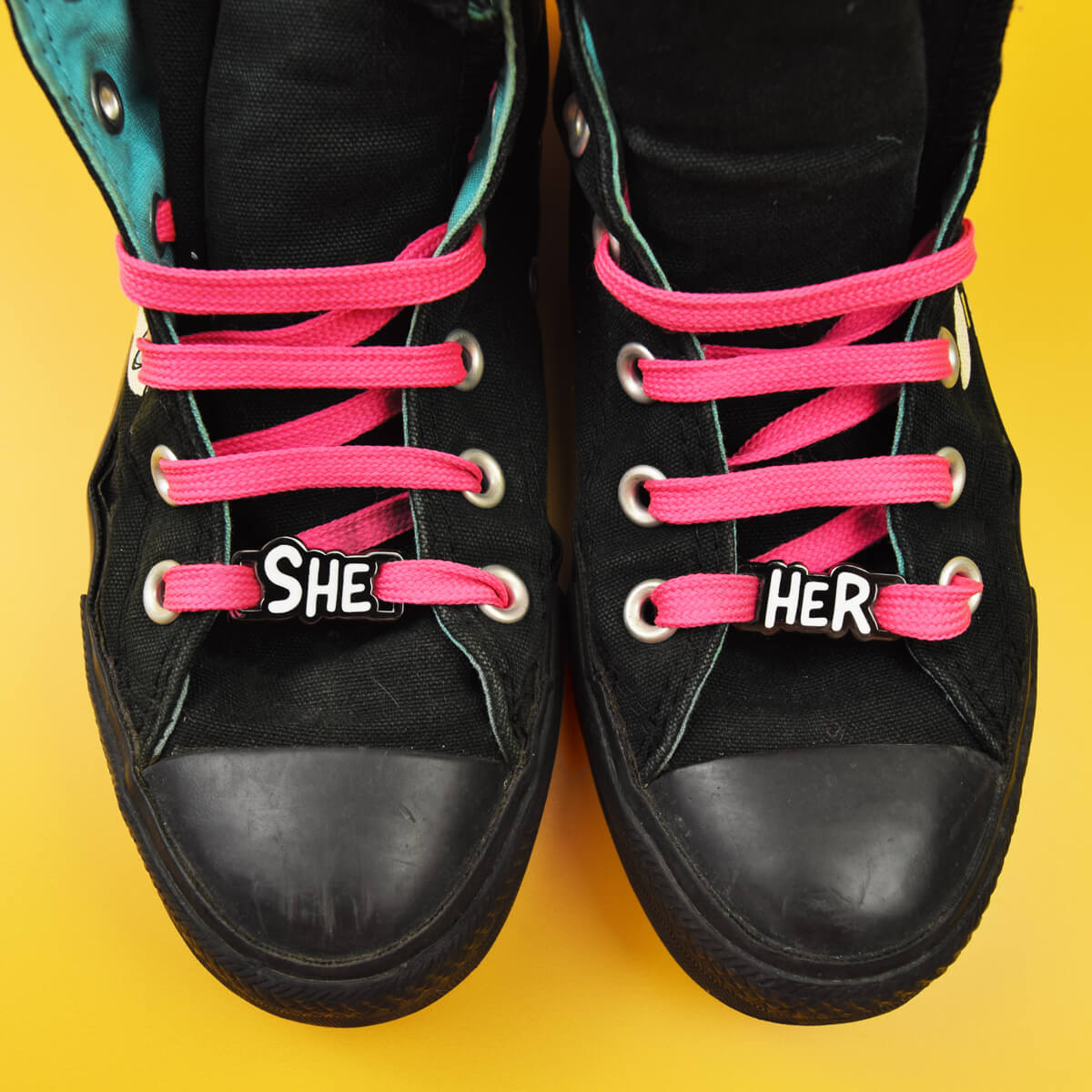 She/ Her Shoelace Tags | Luna
