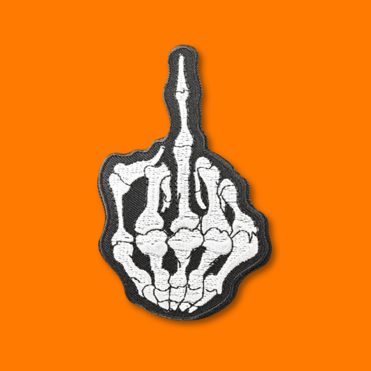 Skeleton Middle Finger Patch • Luna