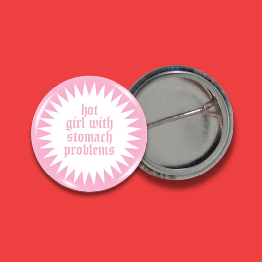 Hot Girl With Stomach Problems Badge • Luna
