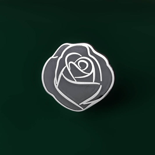 Black Rose Enamel Pin | Luna