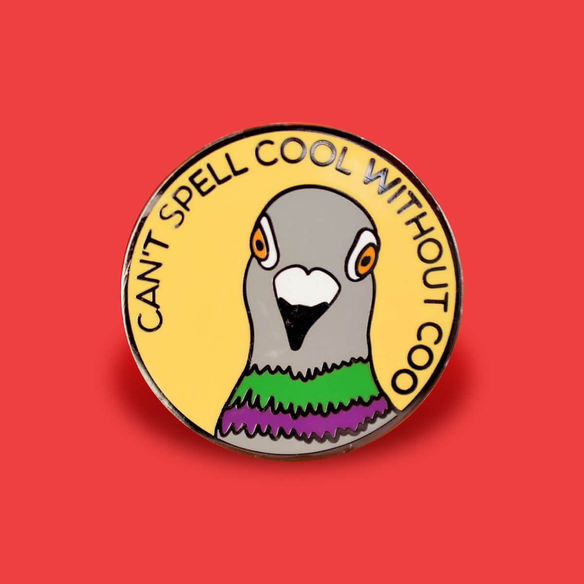 Can't Spell Cool Without Coo Enamel Pin | Luna