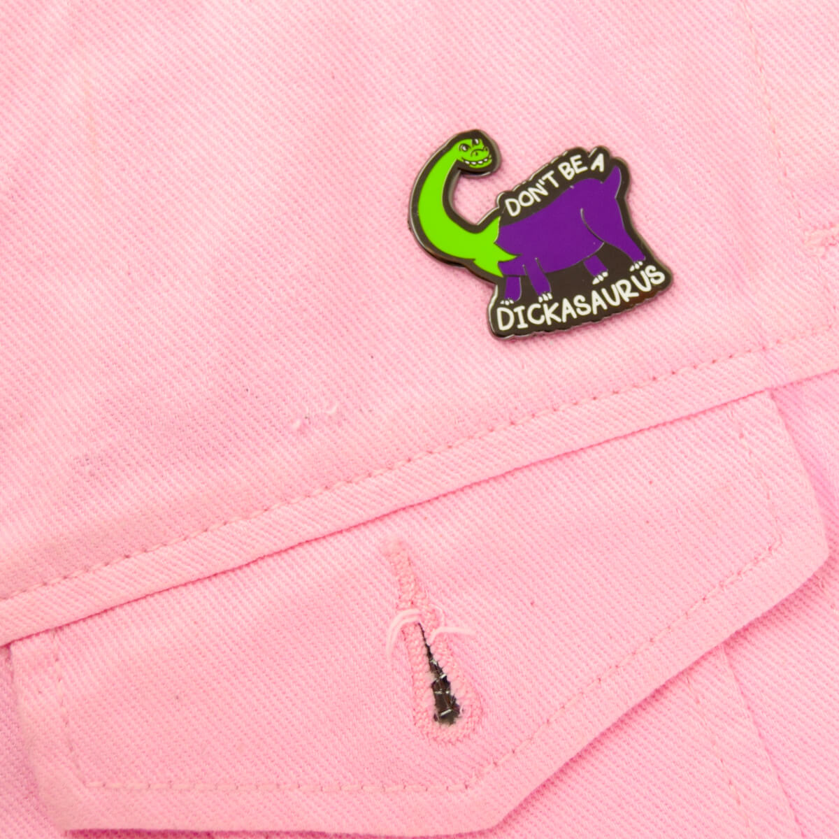 Don't Be a Dickasaurus Enamel Pin