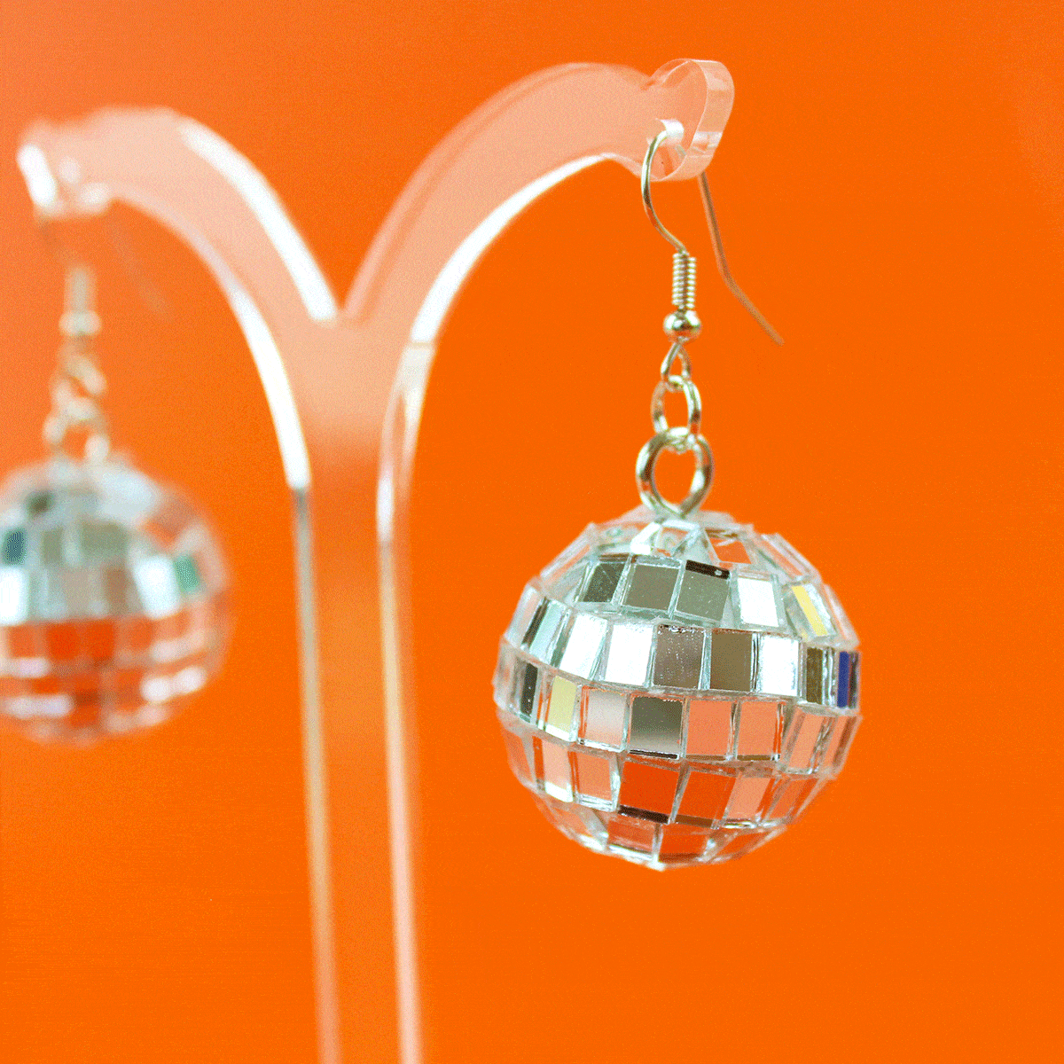 Disco Mirror Ball Earrings | Luna