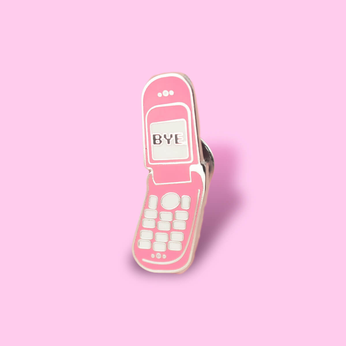 Pin Phone Picture Flip Phone Enamel Pin | Luna