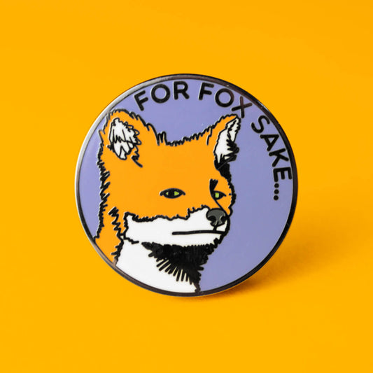  For Fox Sake Enamel Pin | Luna