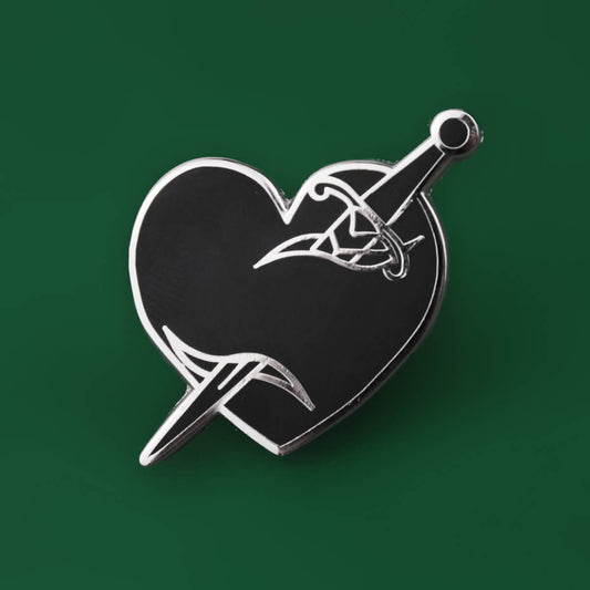 Heart & Dagger Enamel Pin