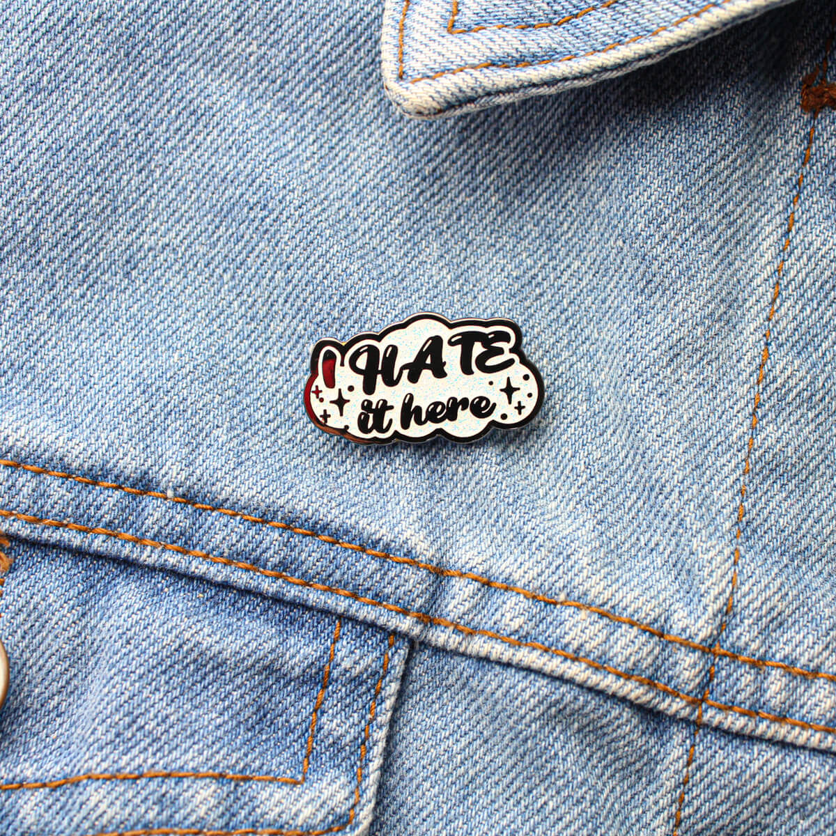 I Hate It Here Enamel Pin | Luna