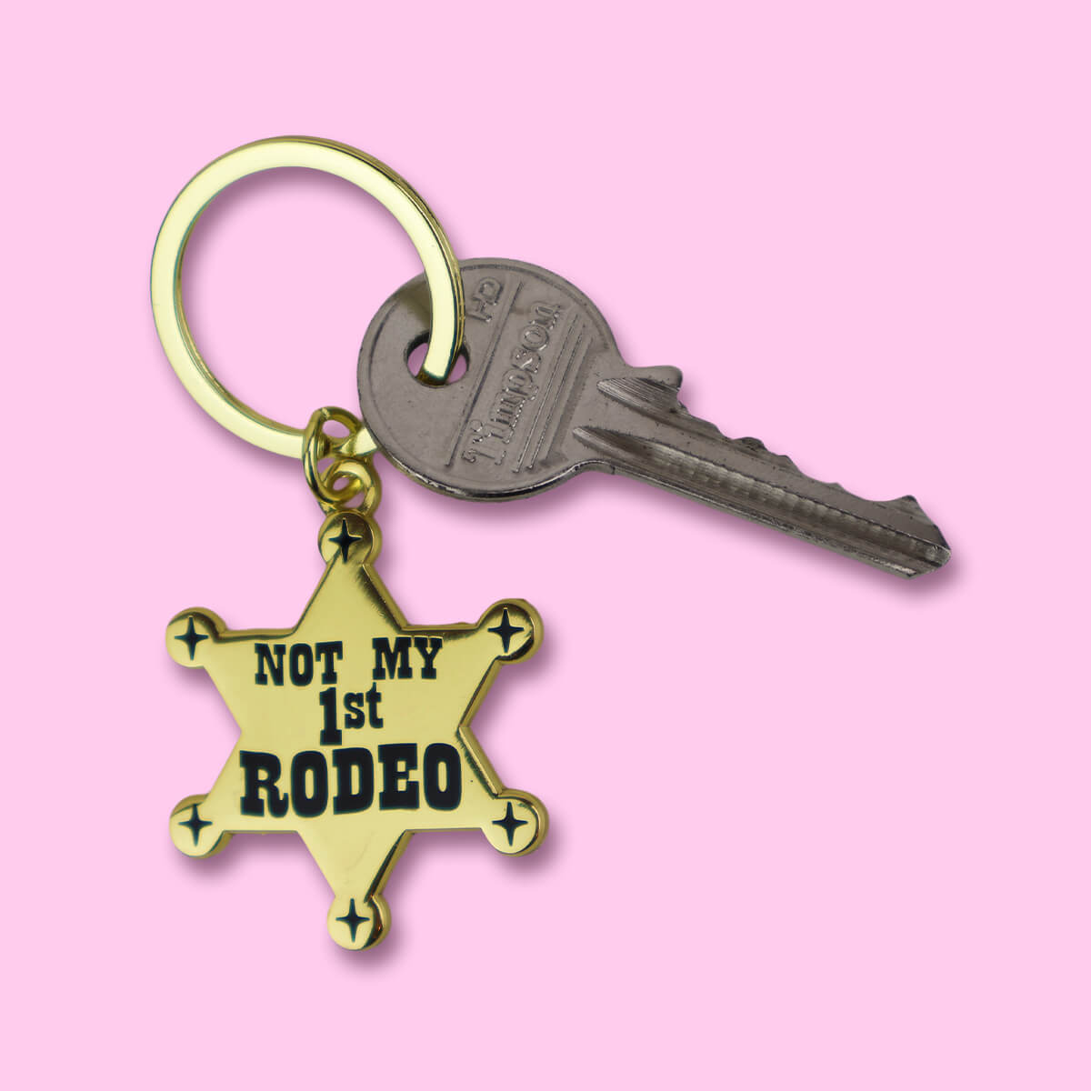 Not My 1st Rodeo Keyring • Luna