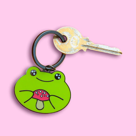 Frog & Mushroom Keyring