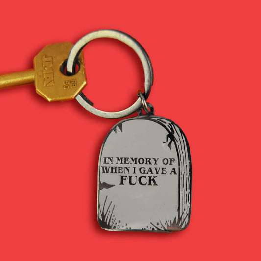 In Memory of When I Gave a Fuck Keyring