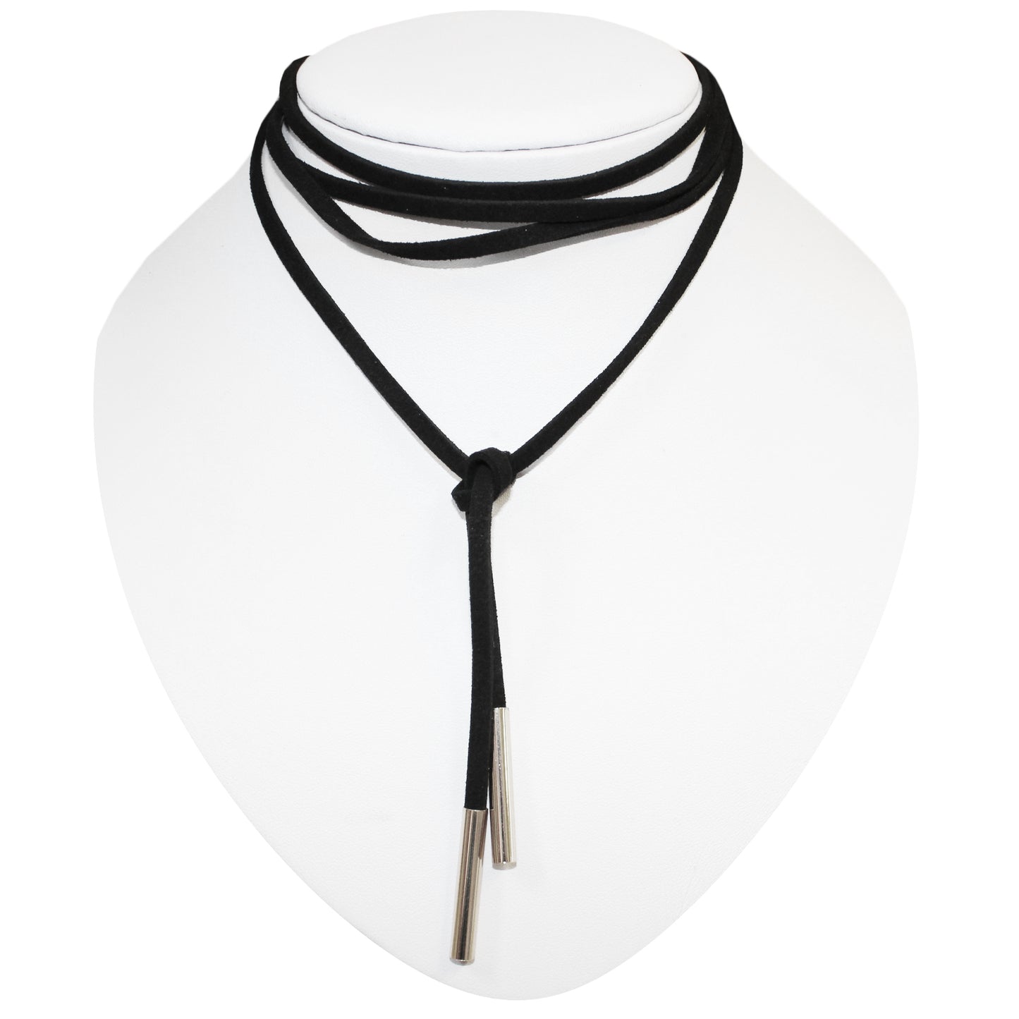 Long Leather Cord Choker