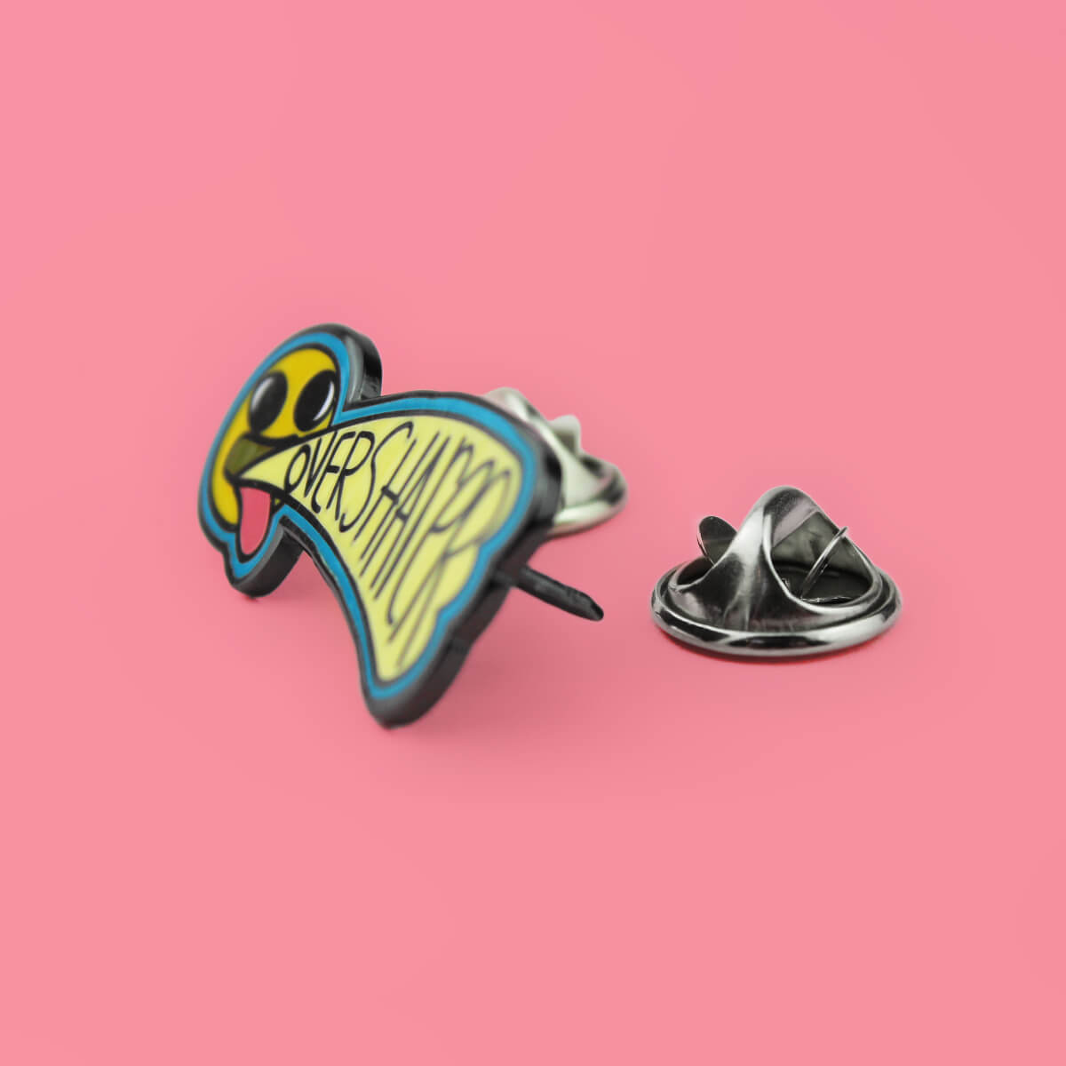 Oversharer Enamel Pin