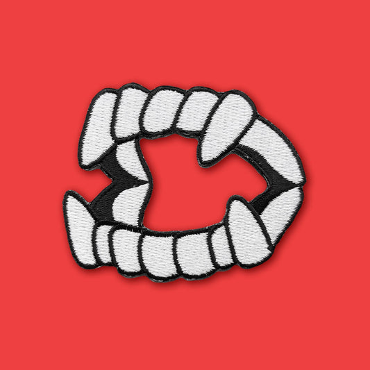 Plastic Dracula Teeth Patch