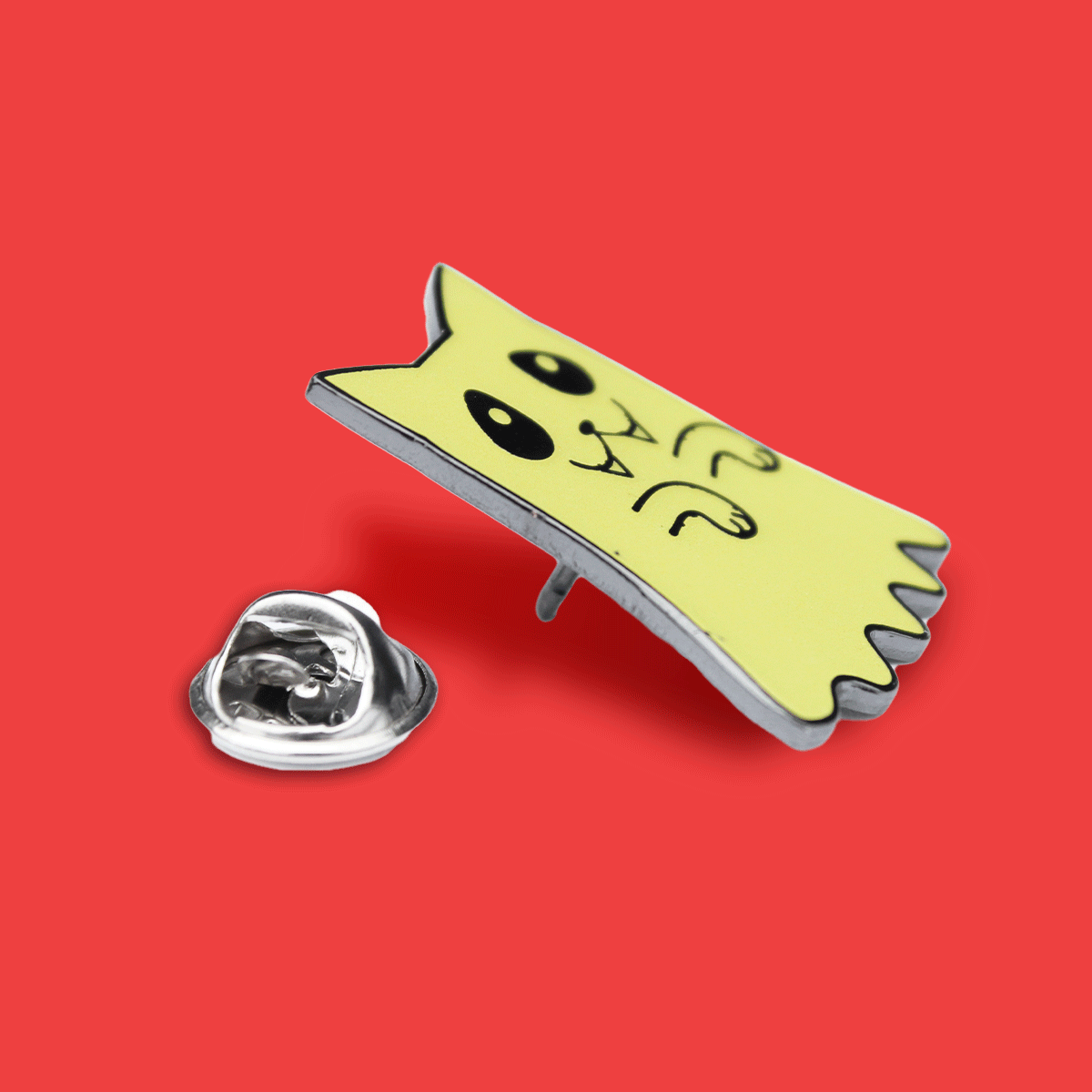 Cat Ghost Enamel Pin