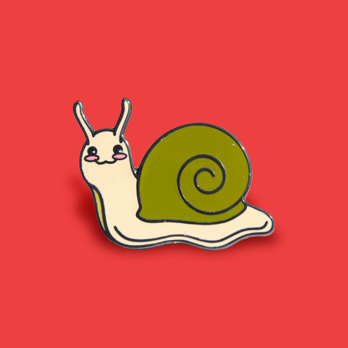 Cute Snail Enamel Pin | Luna