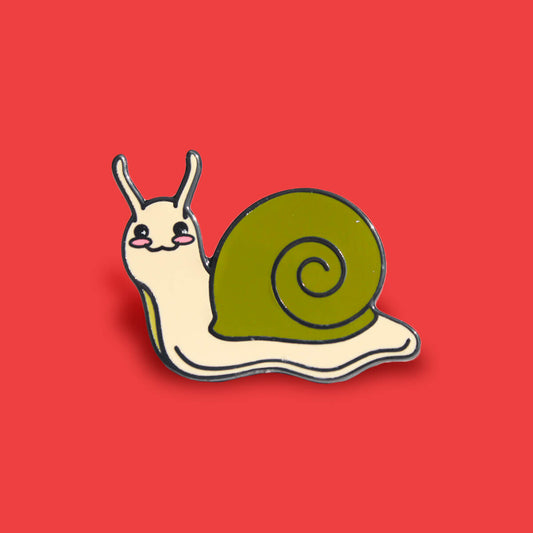 Cute Snail Enamel Pin | Luna