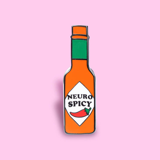 Neuro Spicy Bottle Enamel Pin