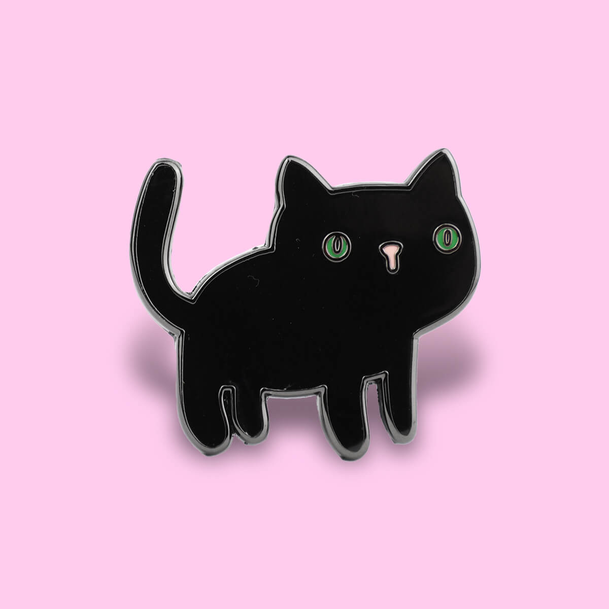 Black Cat Enamel Pin • Luna