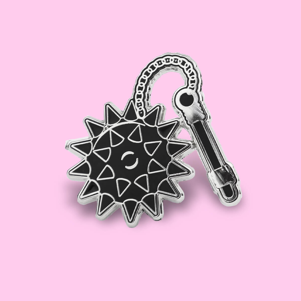 Flail Mace Enamel Pin • Luna