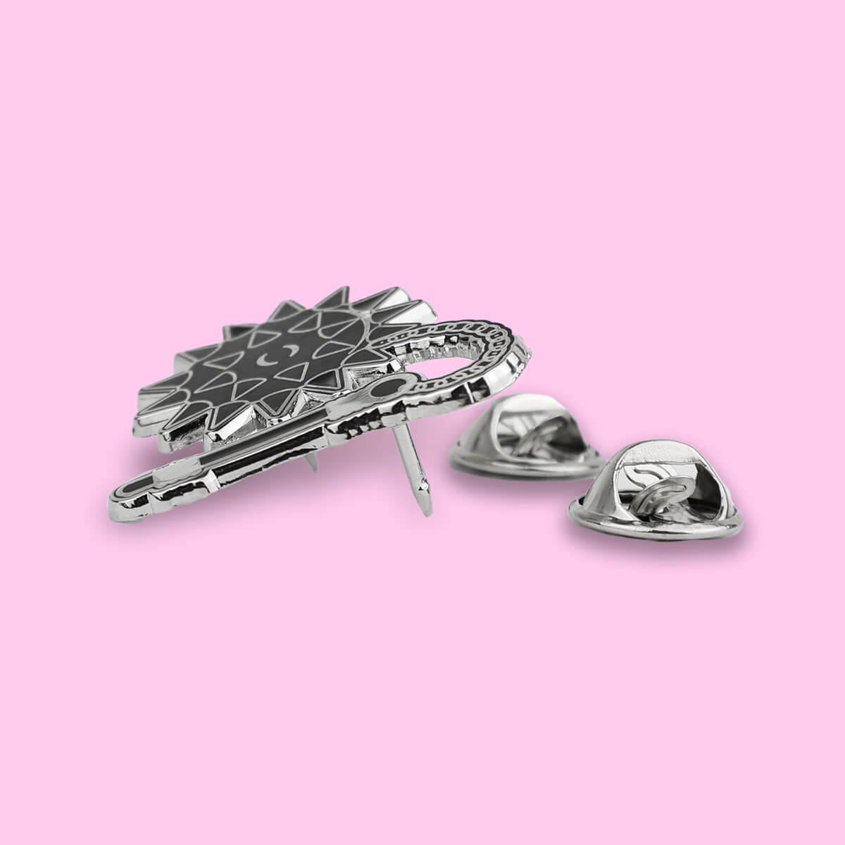 Flail Mace Enamel Pin • Luna