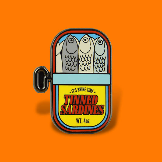 Tinned Sardines Enamel Pin
