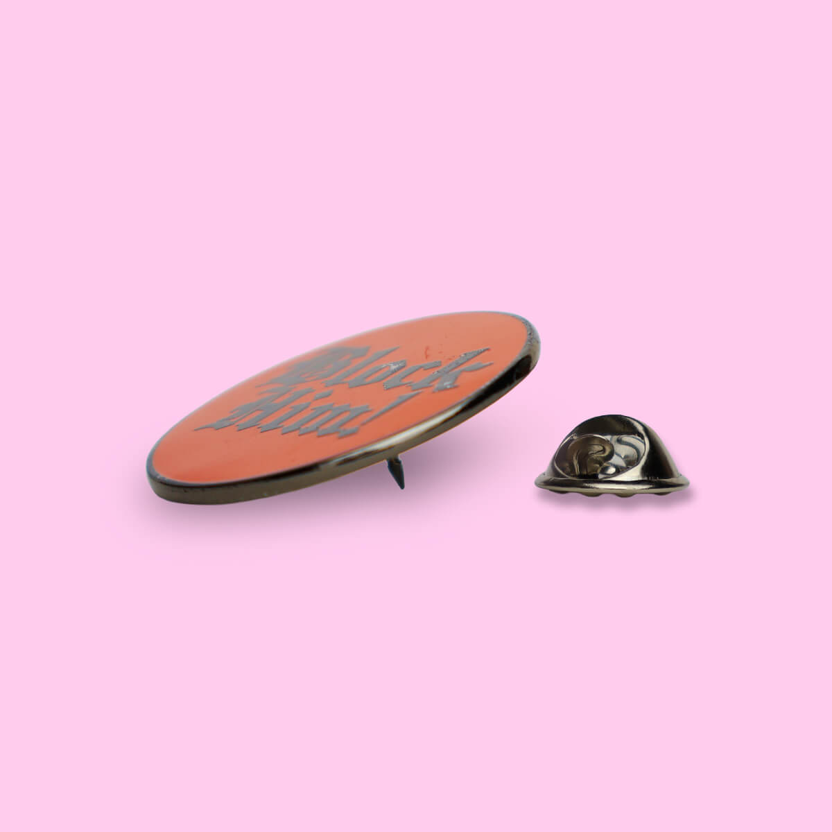 Block Him Enamel Pin • Luna