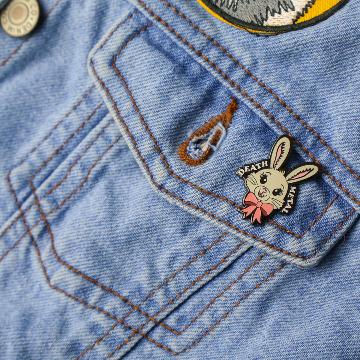 Death Metal Enamel Pin • Luna