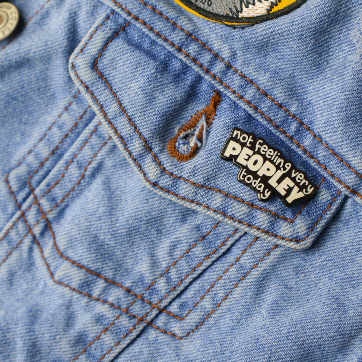 Not Feeling Very Peopley Today Enamel Pin • Luna