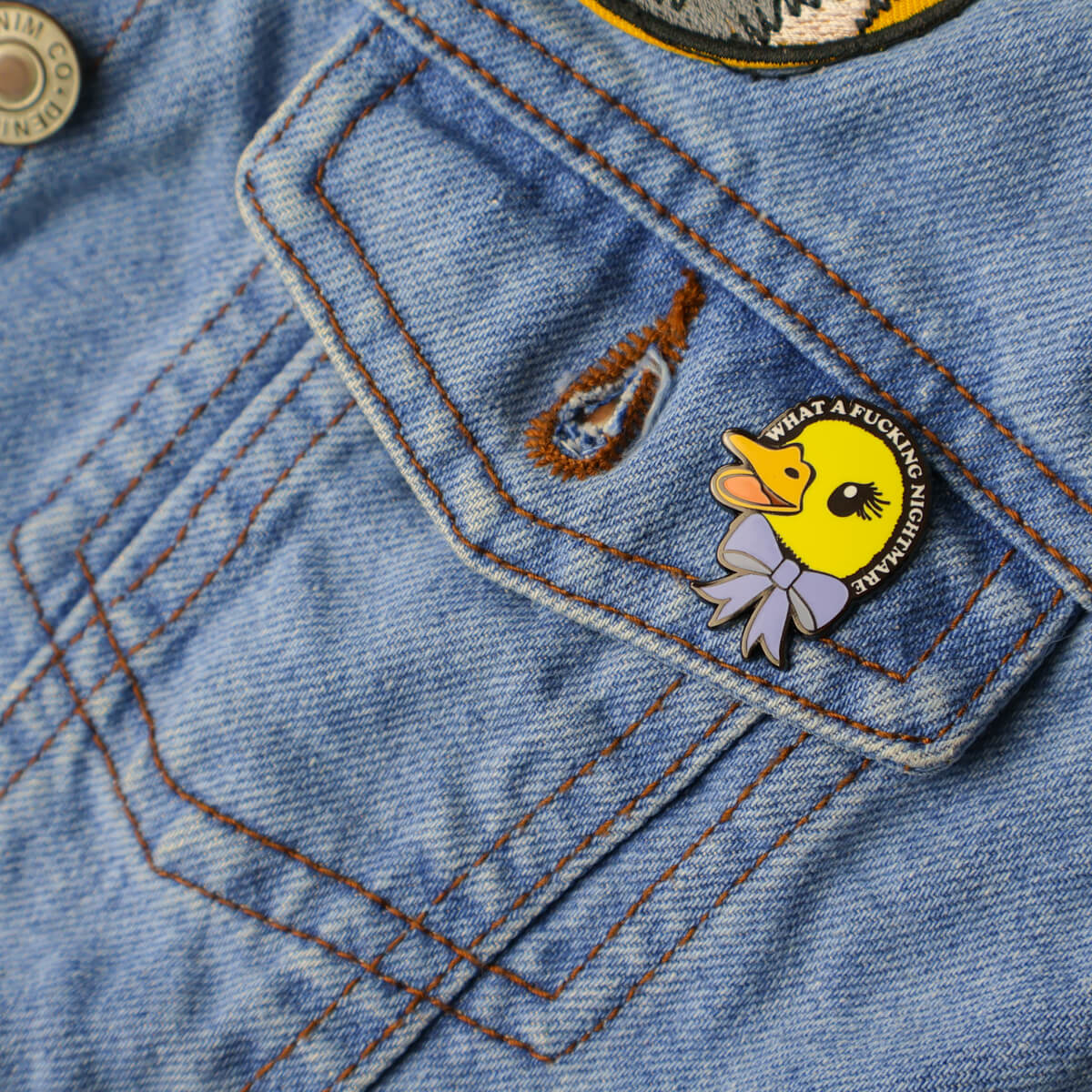 What a Fucking Nightmare Enamel Pin • Luna