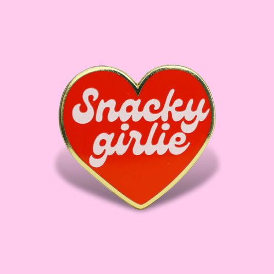 Snacky Girlie Enamel Pin • Luna