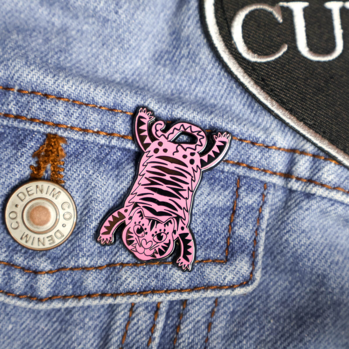 Tibetan Tiger Enamel Pin • Luna
