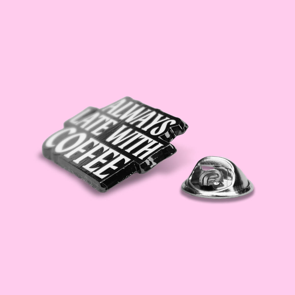 Always Late With Coffee Enamel Pin ❤︎ Luna