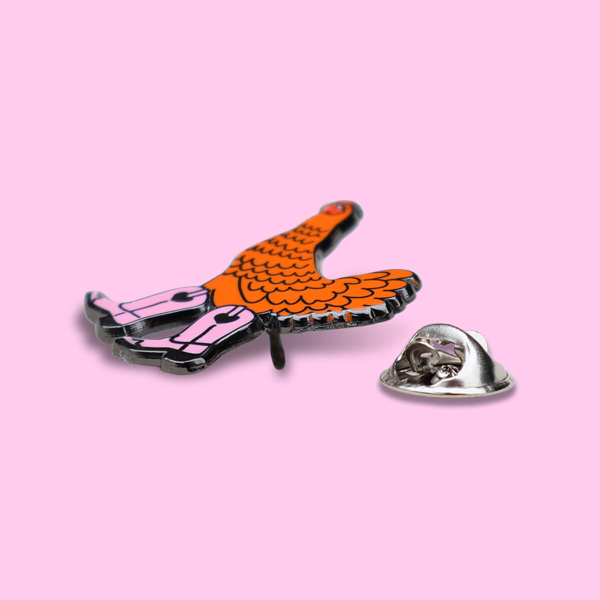 Chicken Boots Enamel Pin ❤︎ Luna