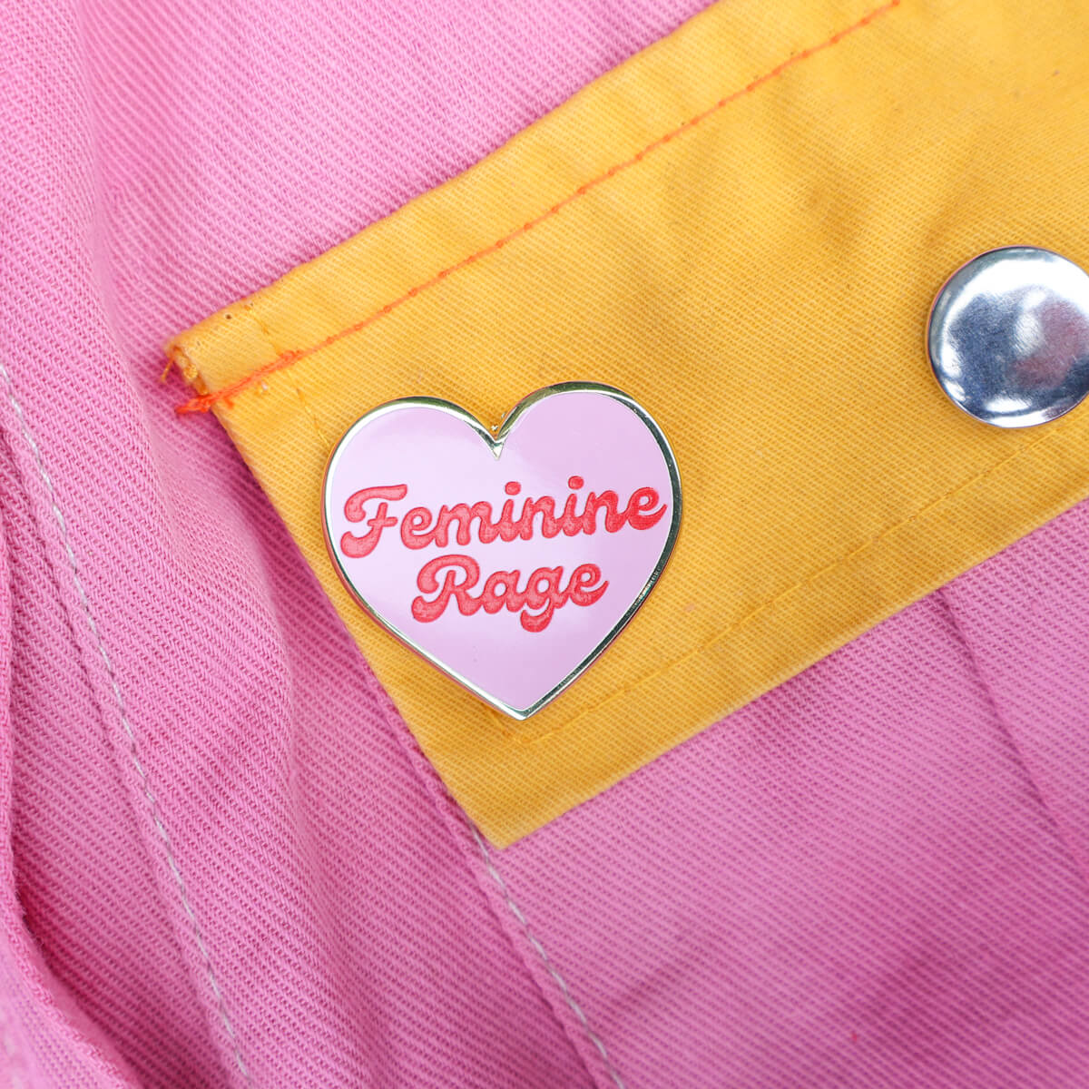 Feminine Rage Enamel Pin ❤︎ Luna