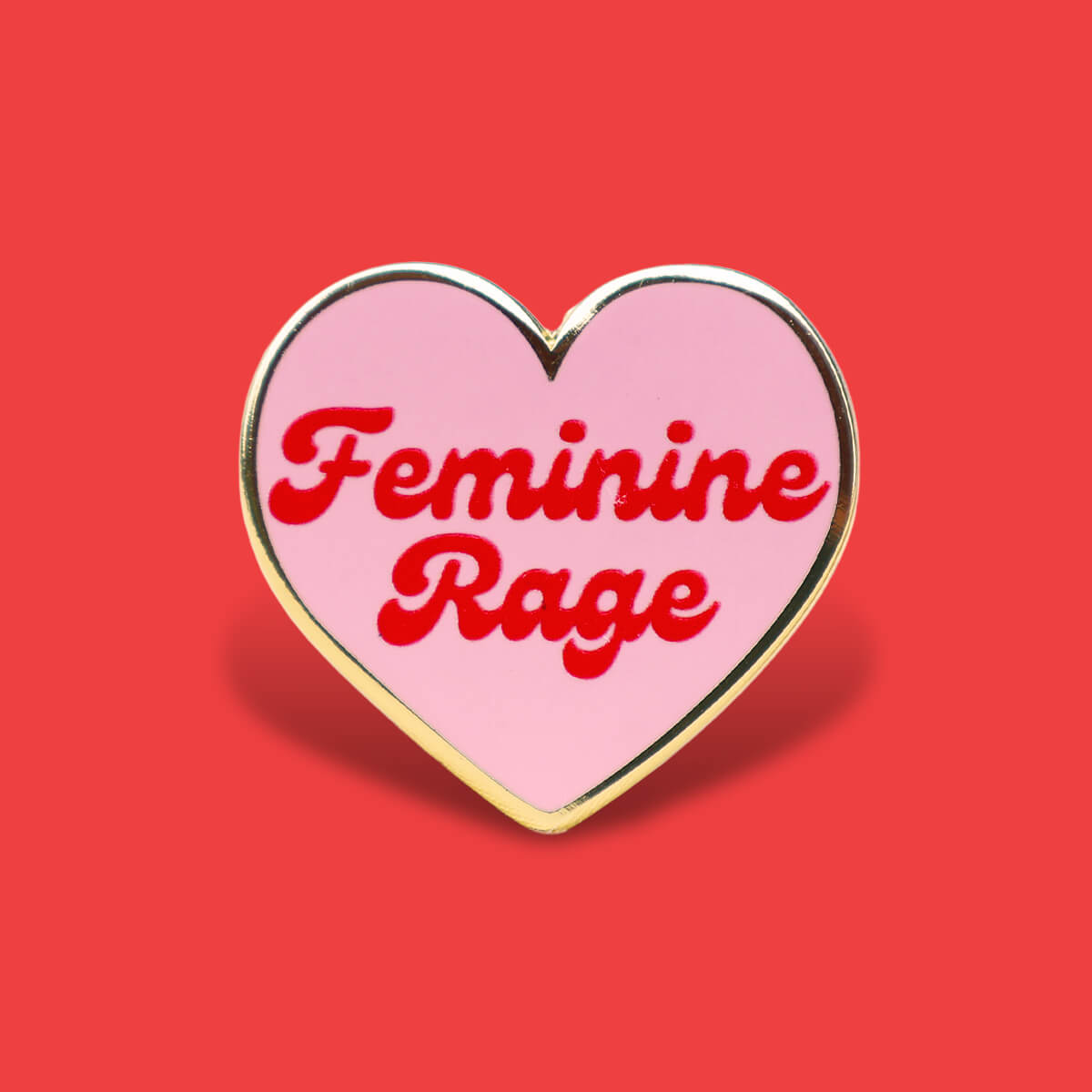 Feminine Rage Enamel Pin • Luna
