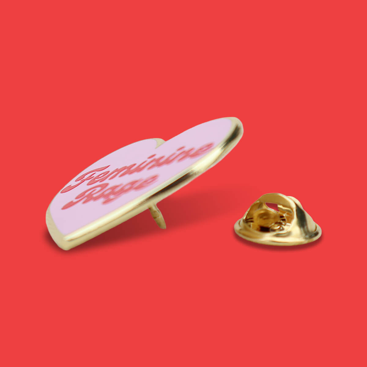 Feminine Rage Enamel Pin ❤︎ Luna