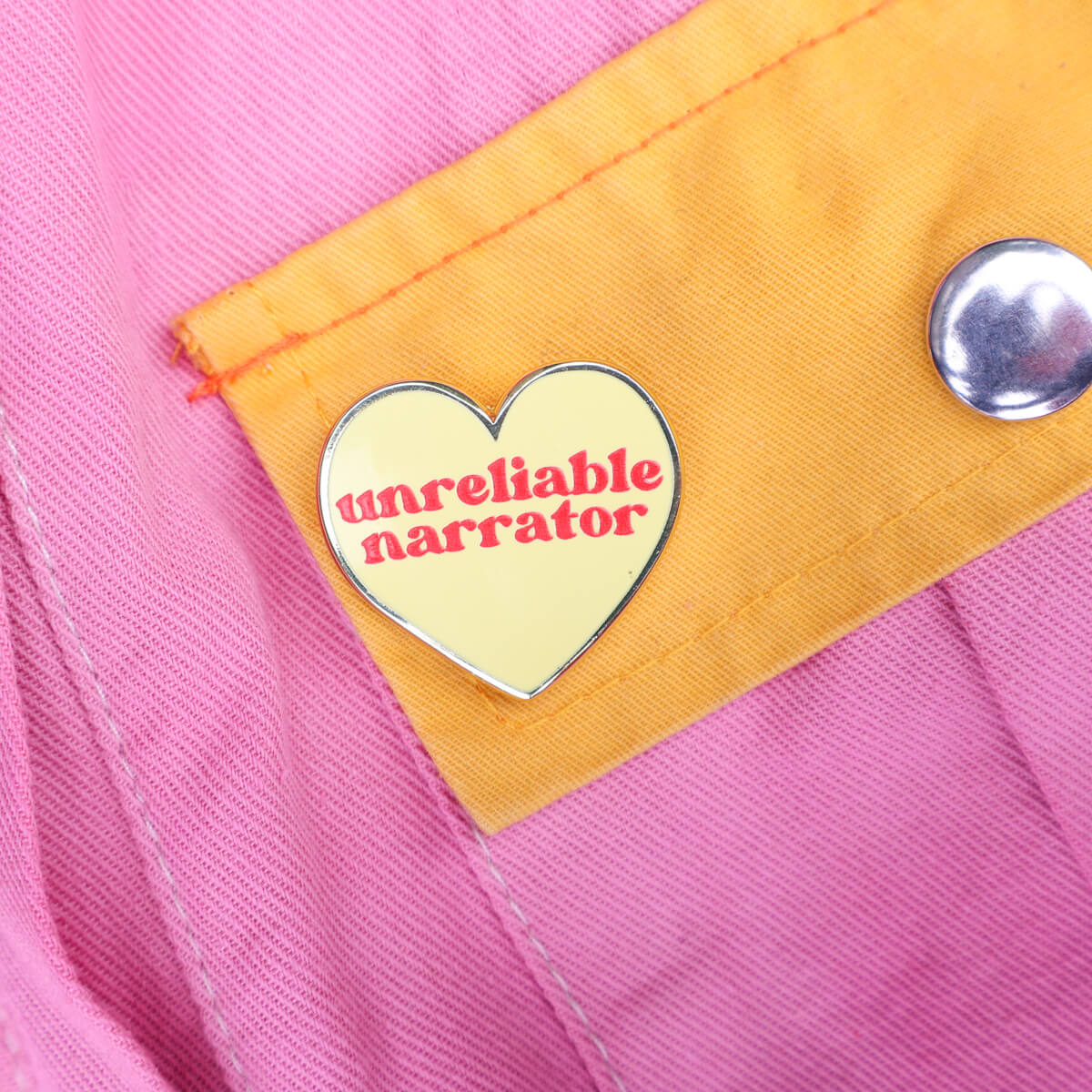 Unreliable Narrator Enamel Pin ❤︎ Luna